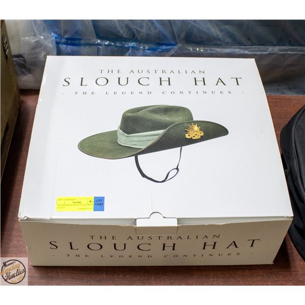NEW 'THE AUSTRAILIAN SLOUCH HAT' SIZE 58 IN BOX