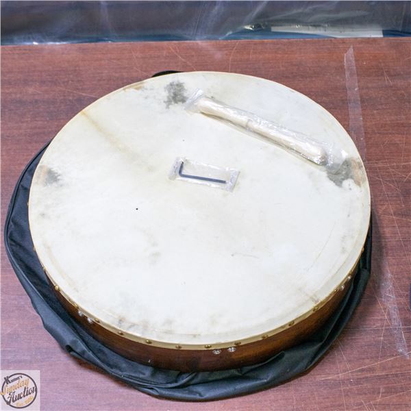 BODHRAN TUNABLE HAND DRUM+WOOD 'MALLET"+ALLEN KEY-