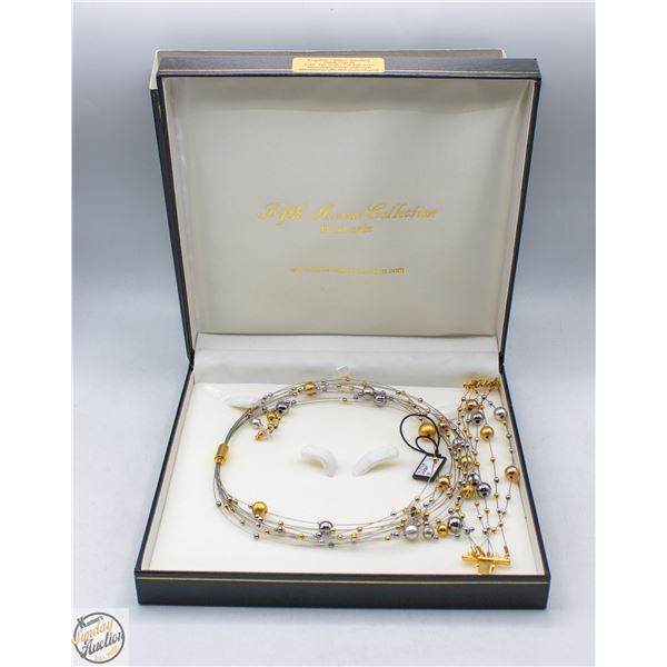 FIFTH AVENUE COLLECTION WOMANS NECKLACE & EARRINGS