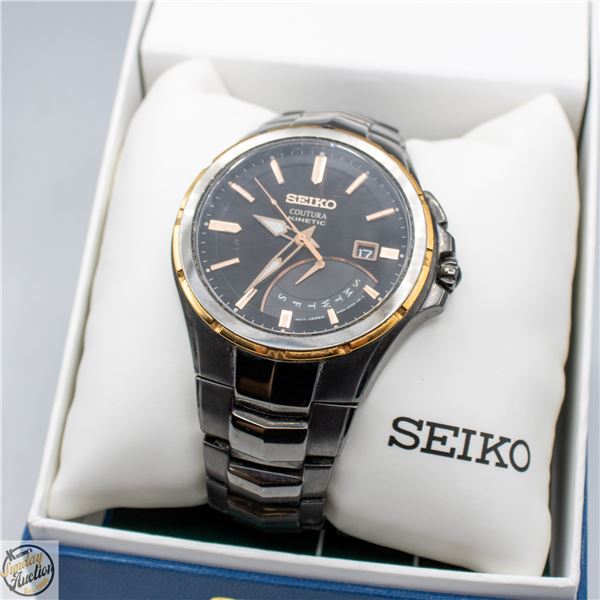 SEIKO AUTOMATIC COUTURA KINETIC RETROGRADE BLACK
