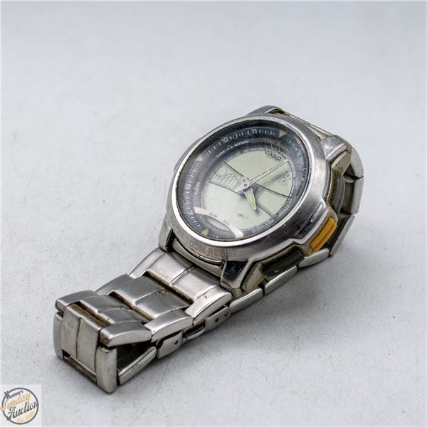 CASIO AQF-100 THERMOMETER TIDE GRAPH ANALOG/
