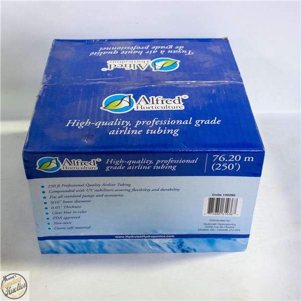 250’ AIRLINE TUBING 3/16” INNER DIAMETER 0.05”