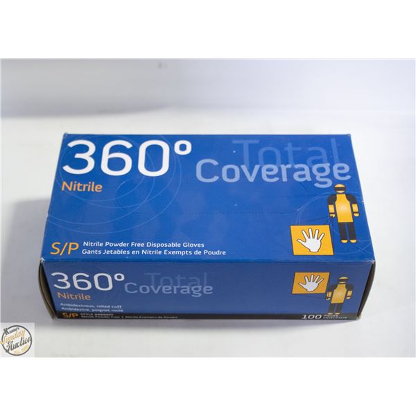 BOX OF 100 SMALL NITRILE GLOVES EXP. 2025/03