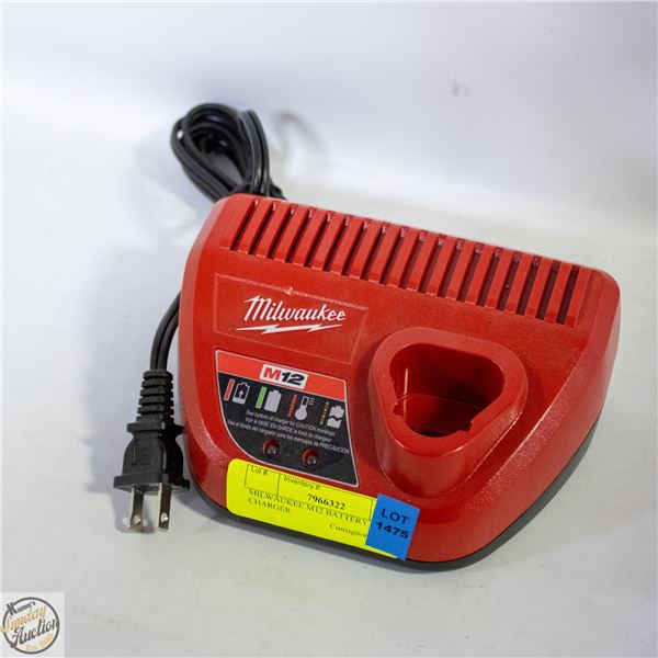 MILWAUKEE M12 BATTERY CHARGER
