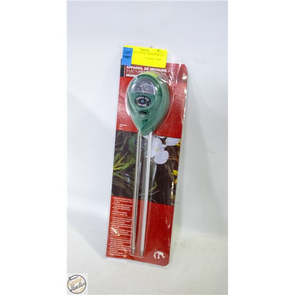 3 WAY SOIL METER – MOISTURE PH LIGHT