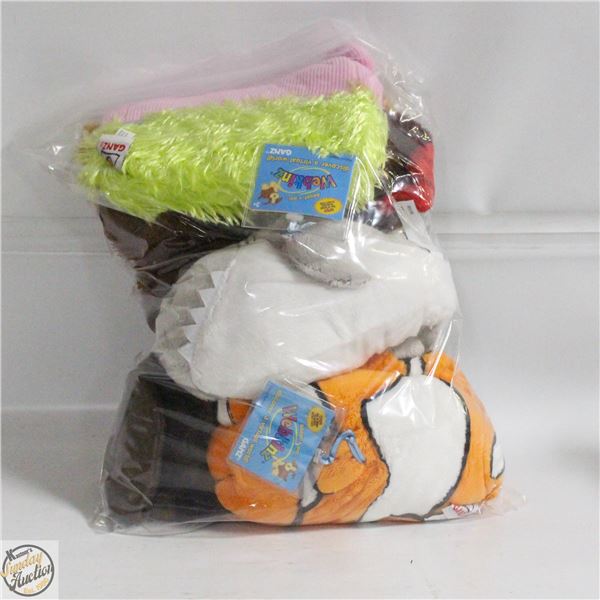 5 NEW OLD STOCK WEBKINS STUFFIES WITH ONLINE CODES