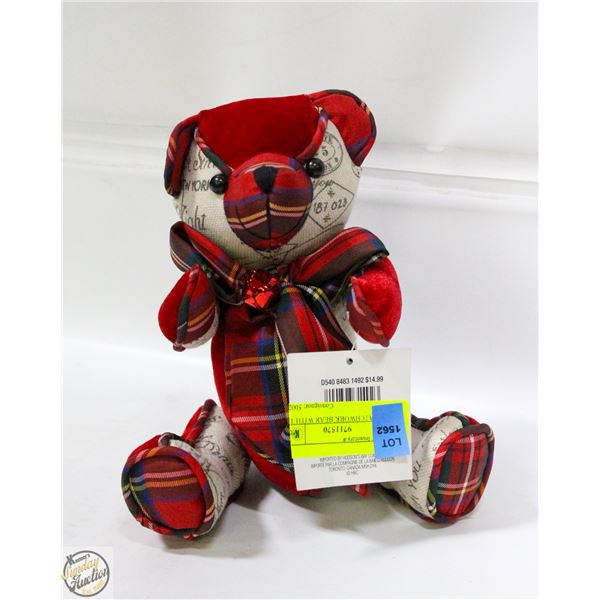 NEW PATCHWORK BEAR WITH TAGS