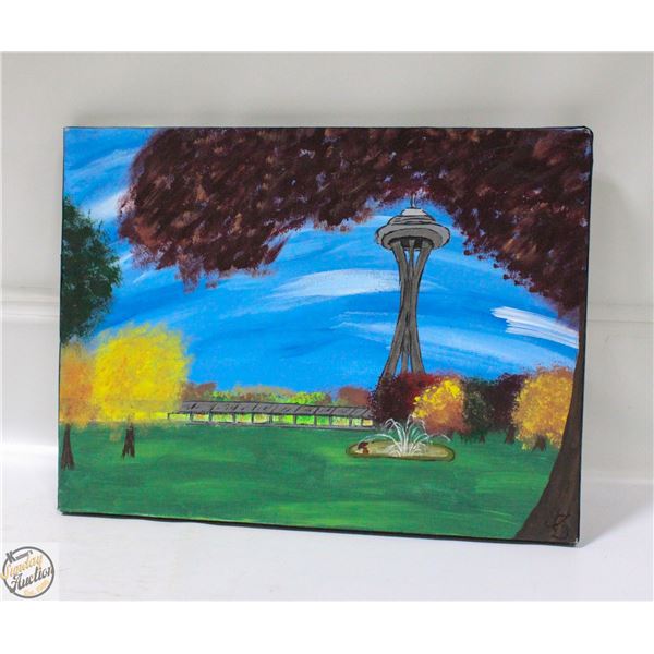 CITY SKYLINE ART WORK 12.25" X 16"
