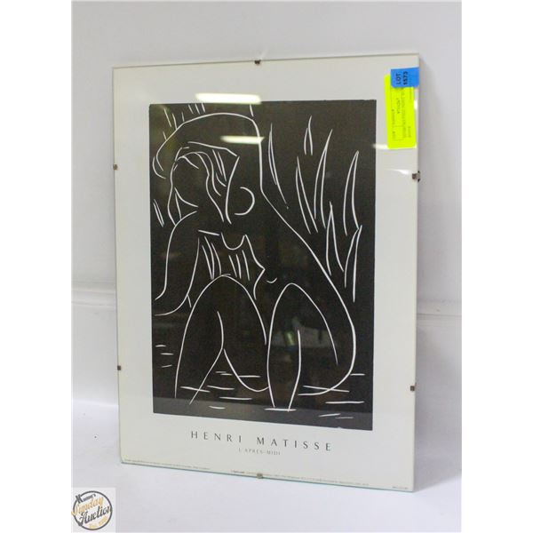 HENRI MATISSE PRINT WOMAN IN RIVER 12" X 16"