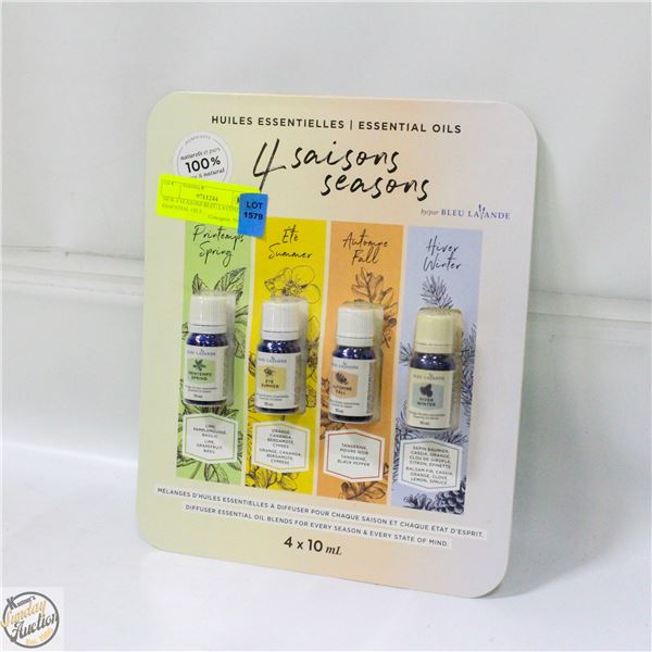 NEW 4 SEASONS BLEU LAVENDE ESSENTIAL OILS