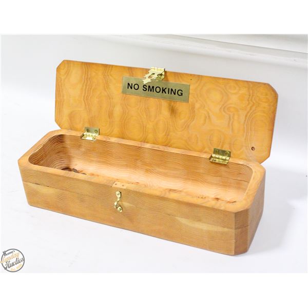 WOODEN DECOR TRINKET BOX 3" X 3.5" X 10.5"