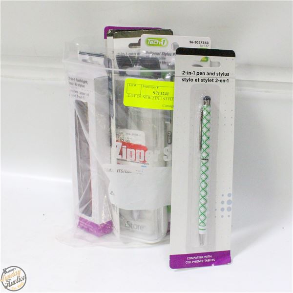 LOT OF NEW 2 IN 1 STYLUS PENS