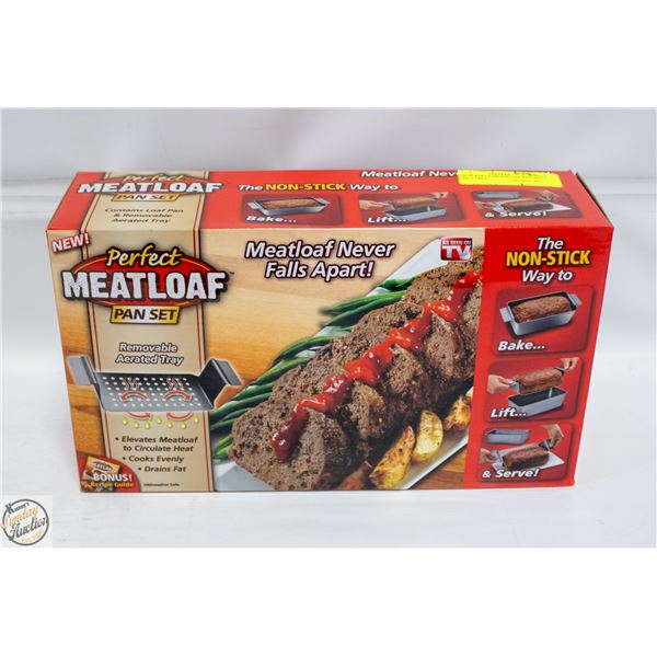 NEW PERFECT MEATLOAF PAN SET - REMOVABLE