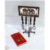 Image 1 : VINTAGE 1970'S BAR OPEN SIGN, MIRROR