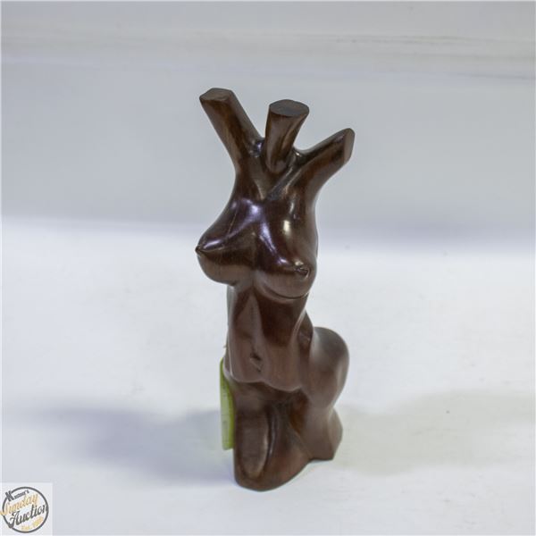WOODEN FIGURINE, WOMAN