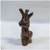 Image 1 : WOODEN FIGURINE, WOMAN