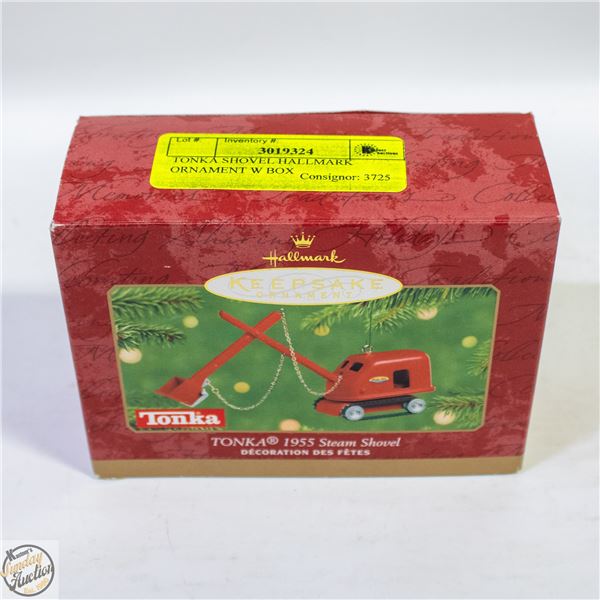 TONKA SHOVEL HALLMARK ORNAMENT W BOX