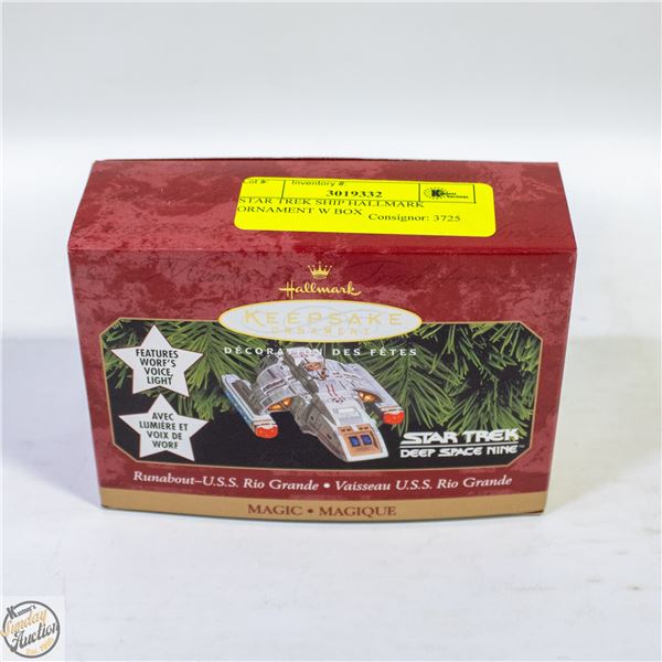 STAR TREK SHIP HALLMARK ORNAMENT W BOX