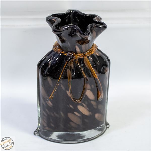 MURANO STYLE HAND BLOWN ROSE GOLD &