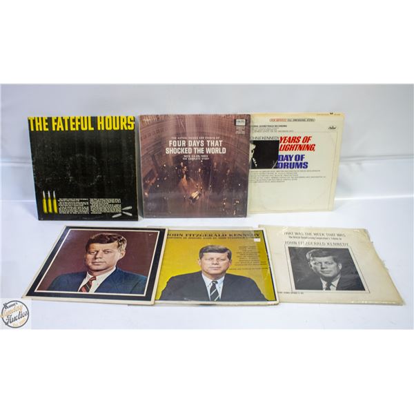 COLLECTION JFK MEMORIAL LP RECORDS