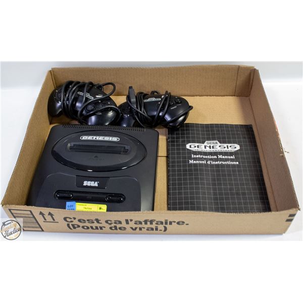 SEGA GENESIS & 2 CONTROLLERS