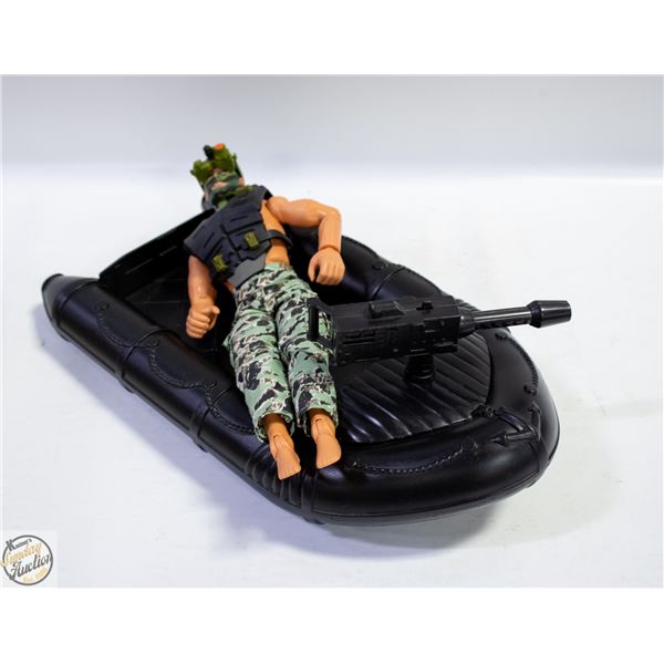 G.I.JOE 12” ACTION FIGURE & RAFT