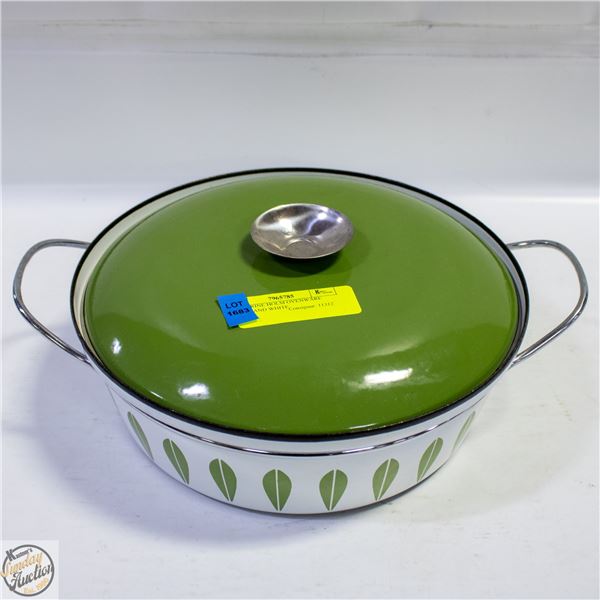 CATHERINE HOLM OVENWARE GREEN AND WHITE