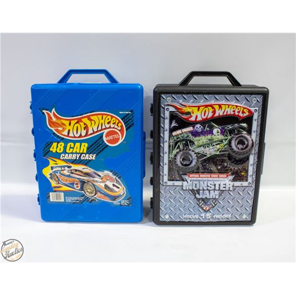 2 HOTWHEELS CARRY CASES