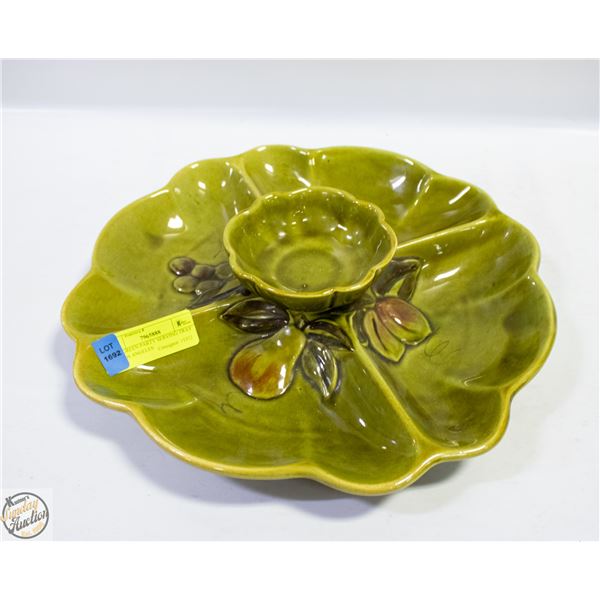 1965 GREEN PARTY SERVING TRAY BY LOS ANGELES