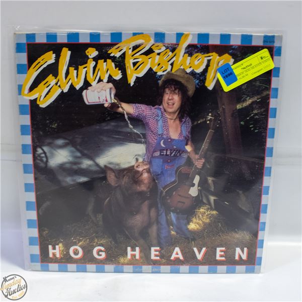 ELVIN BISHOP, HOG HEAVEN VINYL RECORD ALBUM