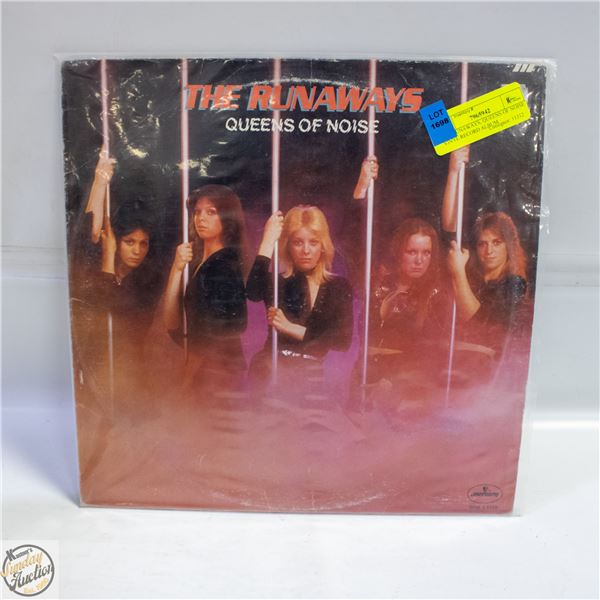 THE RUNAWAYS, QUEENS OF NOISE VINYL RECORD ALBUM