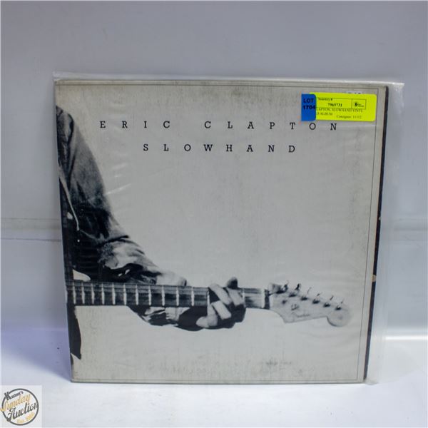 ERIC CLAPTON, SLOWHAND VINYL RECORD ALBUM