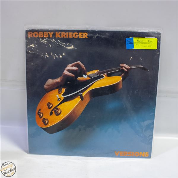 ROBBIE KRIEGER, VERSIONS VINYL RECORD ALBUM