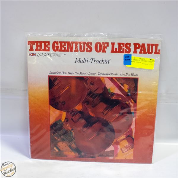 THE GENIUS OF LES PAUL VINYL RECORD ALBUM
