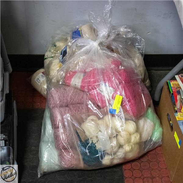 2 BAGS YARN/CRAFT SUPPLIES