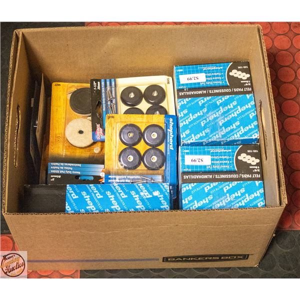 3/4" (R) STICK ON FELT PADS FOR SMOOTH SURFACES