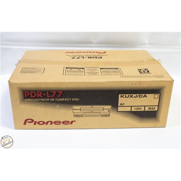 PIONEER PDR L77 COMPACT DISC PLAYER W BOX
