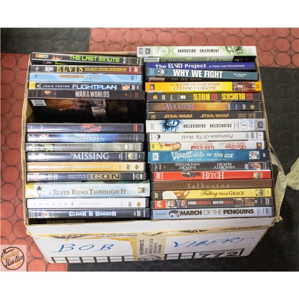 LARGE LOT DOUBLE STACKED DVD MOVIES ASSTD