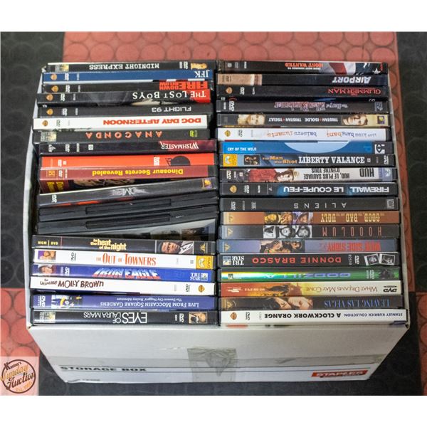 LARGE LOT DOUBLE STACKED DVD MOVIES ASSTD