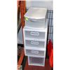 Image 1 : WHITE STORAGE CABINET DRAWERS
