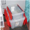 Image 1 : LOT OF CLEAR STORAGE BINS