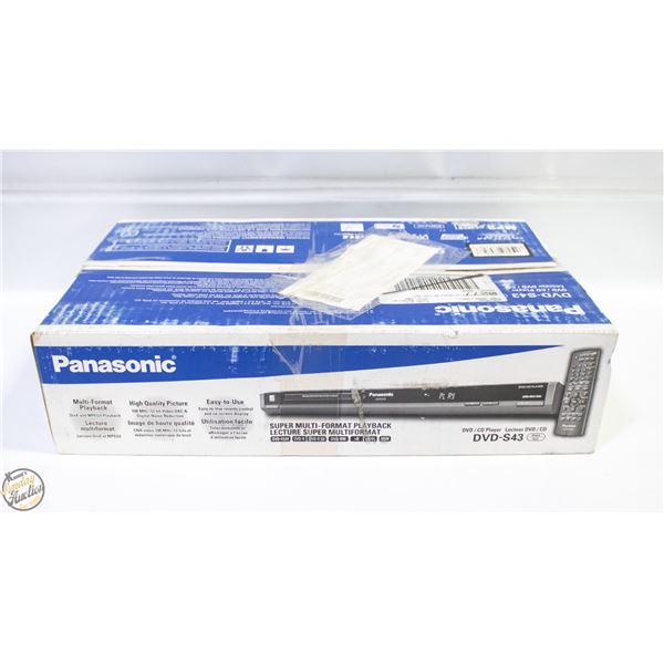 PANASONIC CD DVD PLAYER IN BOX