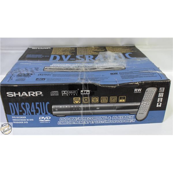 SHARP DV SR45UC DVD RECORDER WITH BOX