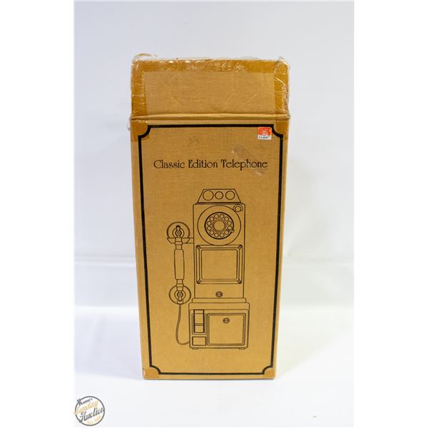 ANTIQUE STYLE PAYPHONE WITH BOX
