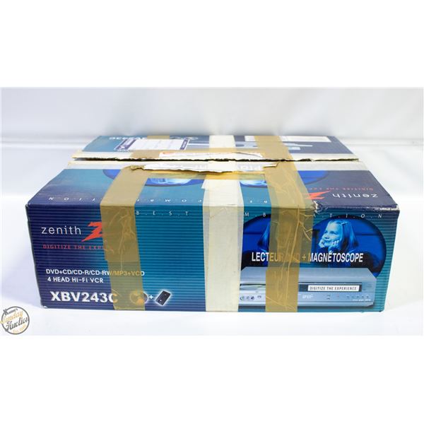 ZENITH DVD VHS PLAYER COMBO WITH BOX