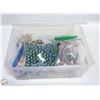 Image 1 : LOT OF DECORATIVE ROCKS AND GLASS BEADS