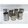 Image 1 : LOT OF PEWTER BEER STINES