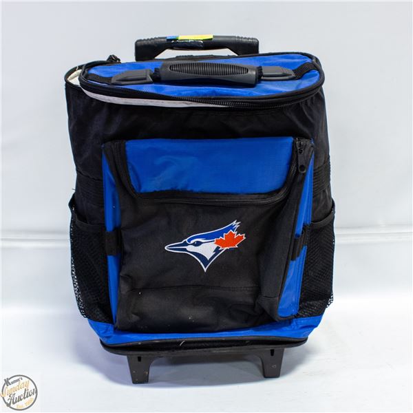 BLUE JAYS ROLLING COOLER BAG