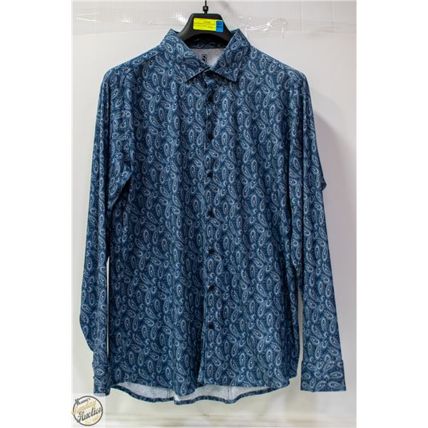 MENS DESOTO LONG SLEEVE BUTTON UP SHIRT SZ XL