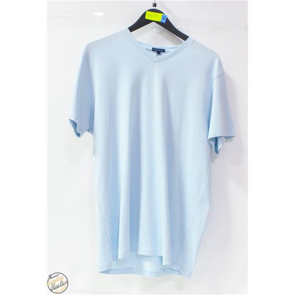 MENS PATRICK ASSARAF SHORT SLEEVE SHIRT SIZE L